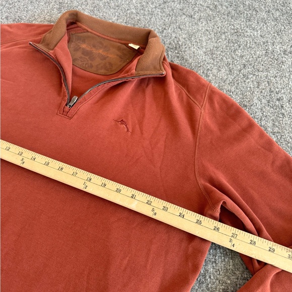 Tommy Bahama 1/4 Zip Pullover Shirt Long Sleeve Pima Cotton Men’s SZ XL Orange - Picture 9 of 12